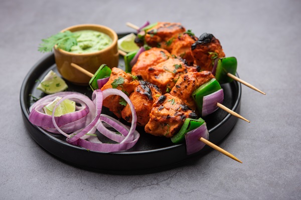 Indian chicken tikka kebab